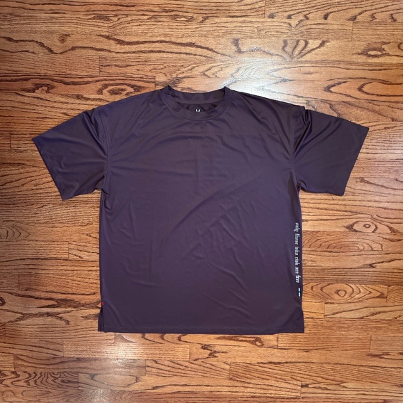 ASRV Mens Oversized Performance Tee Shirt AeroSilver DSG-0822 Size L PLUM - Picture 1 of 3